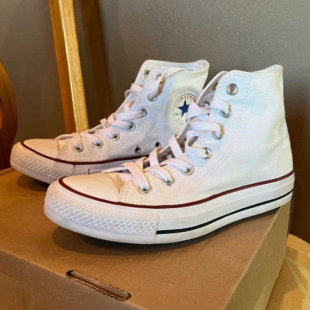 White High Top Converse